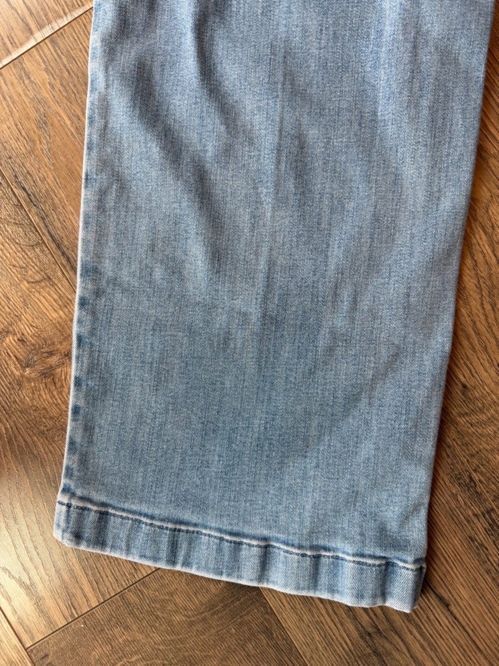 J. Jill Denim High-Rise Wide Leg Women's 12 Light Wash Comfort Preppy Stretchy - Picture 10 of 16